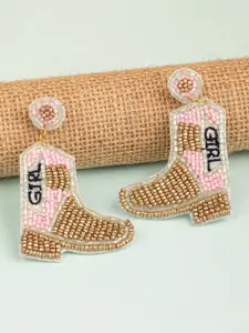 Crunchy Fashion Beaded Contemporary Drop Earrings