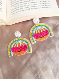 Crunchy Fashion Beaded Contemporary Drop Earrings