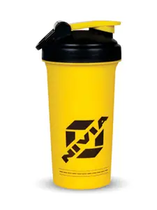 NIVIA Street Yellow & Black Logo Printed Plastic Shaker 700 Ml