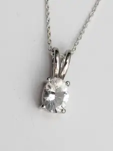 HIFLYER JEWELS Oval-Charm Pendant With Chain