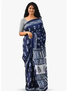 JALTHER Ethnic Motifs Printed Pure Cotton Saree