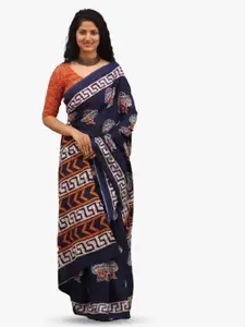 JALTHER Ethnic Motifs Printed Pure Cotton Saree