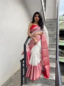 KALINI Woven Design Zari Banarasi Saree