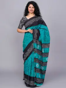 JALTHER Ethnic Motifs Printed Pure Cotton Saree