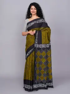 JALTHER Ethnic Motifs Printed Pure Cotton Saree