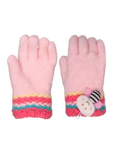 FabSeasons Girls Patterned  Acrylic Wool Winter Gloves