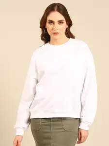 recast Women White Sweatshirt