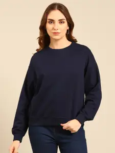 recast Women Navy Blue Sweatshirt