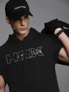 HRX by Hrithik Roshan Fighter Collection Men Drop Shoulder Sleeveless Sweatshirt