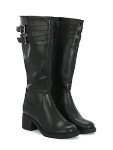 Delize Women High-top Heeled Boots