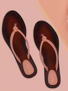 Picktoes Open Toe Leather Block Heels