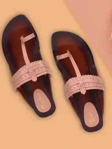 Picktoes Embellished One Toe Flats