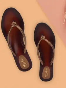 Picktoes Open Toe Leather Block Heels