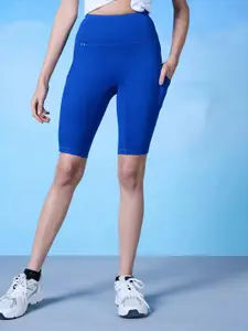 Nykd Women Blue Slim Fit Sports Shorts
