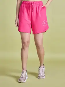 Nykd Women Pink Sports Shorts