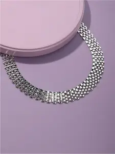 DressBerry SOHI Silver-Plated Party Necklace