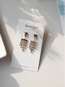 KARISHMA KREATIONS Gold-Toned Cubic Zirconia Earrings
