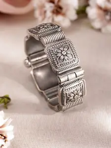 Rubans Women Silver-Plated Bangle-Style Bracelet