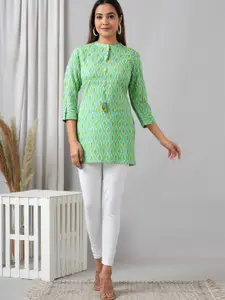 HERE&NOW Floral Printed Liva Kurti