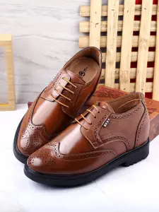 Bxxy Men Perforations Lace-Up Elavator Full Brogues