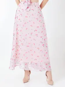 Zink London Floral Printed A-Line Maxi Skirt