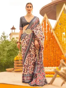 Anouk Ethnic Motifs Printed Designer Patola Saree