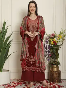 Stylee LIFESTYLE Embroidered Velvet Unstitched Dress Material