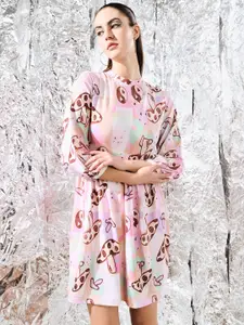 BAESD Girl Floral Round Organic Cotton Casual Dress