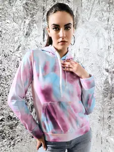 BAESD  Abstract Printed Fleece Pullover Sweatshirt