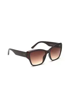 IRUS by IDEE Women Brown Cateye Sunglasses with UV Protected Lens-IRS1239C2SG