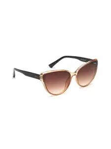 IRUS by IDEE Women Cateye Sunglasses with UV Protected Lens IRS1245C2SG