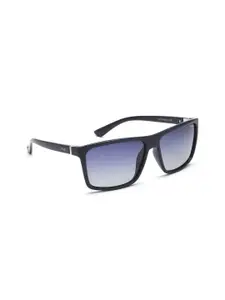 IRUS by IDEE Men Blue Lens & Blue Rectangle Sunglasses with UV Protected Lens