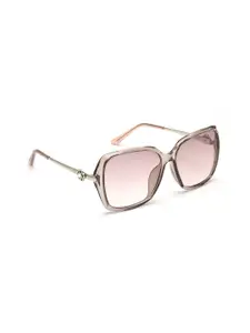 IRUS by IDEE Women Pink Lens & Pink Square Sunglasses with UV Protected Lens