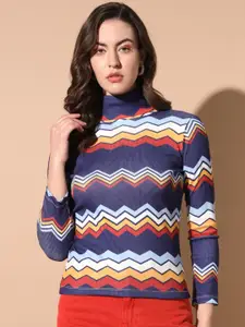BAESD Striped Turtle Neck Pullover