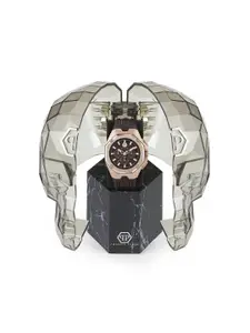 PHILIPP PLEIN Men Stainless Steel Textured Dial Chronograph Analogue Watch PWTBA0223