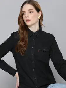 Levis Pure Cotton Solid Casual Shirt
