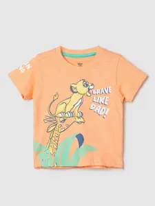 max Infant Boys Lion King Printed Pure Cotton T-shirt
