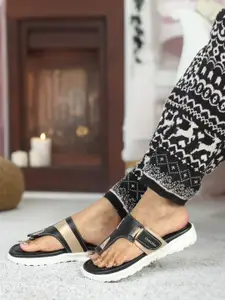 Carlton London sports Women Open Toe Flats with Buckles