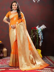 NIWAA Paisley Zari Silk Blend Banarasi Saree