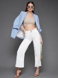 Miss Chase Women Watch Under Water Flared Clean Look Stretchable Jeans