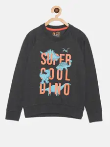DIXCY SCOTT Boys Typography Printed Pullover Sweatshirt