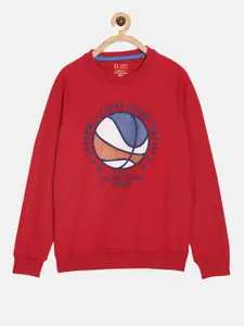 DIXCY SCOTT Boys Red Printed Sweatshirt