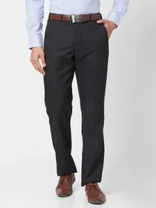 Park Avenue Men Mid Rise Checked Formal Trousers