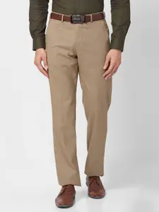Park Avenue Men Solid Mid Rise Formal Trousers