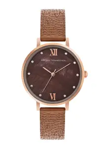 French Connection Serene Women Stainless Steel Textured Straps Analogue Watch FCN00065G