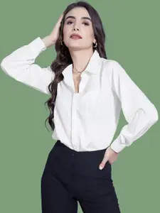 Selvia India Slim Regular Fit Opaque Casual Shirt