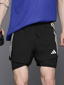 ADIDAS Men 3-Striped Own The Run 2-in-1 Shorts