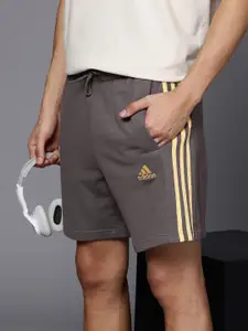 ADIDAS Men 3-Stripes French Terry Pure Cotton Shorts