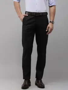 Park Avenue Men Solid Mid Rise  Formal Trousers