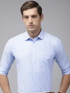 Park Avenue Slim Fit Grid Tattersall Checked Formal Shirt